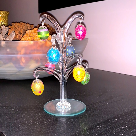 Avon Other - Retro AVON 2013 Elegant Egg Glass Tree Hand Blown Mini Eggs